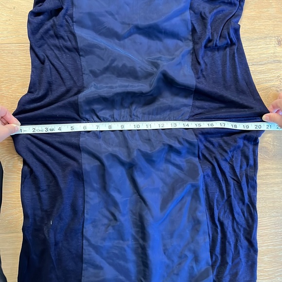 SOFT JOIE Two-Tone Cowl Back/Peek-A-Boo Back Dress - Blue - Size: Small - Picture 16 of 16